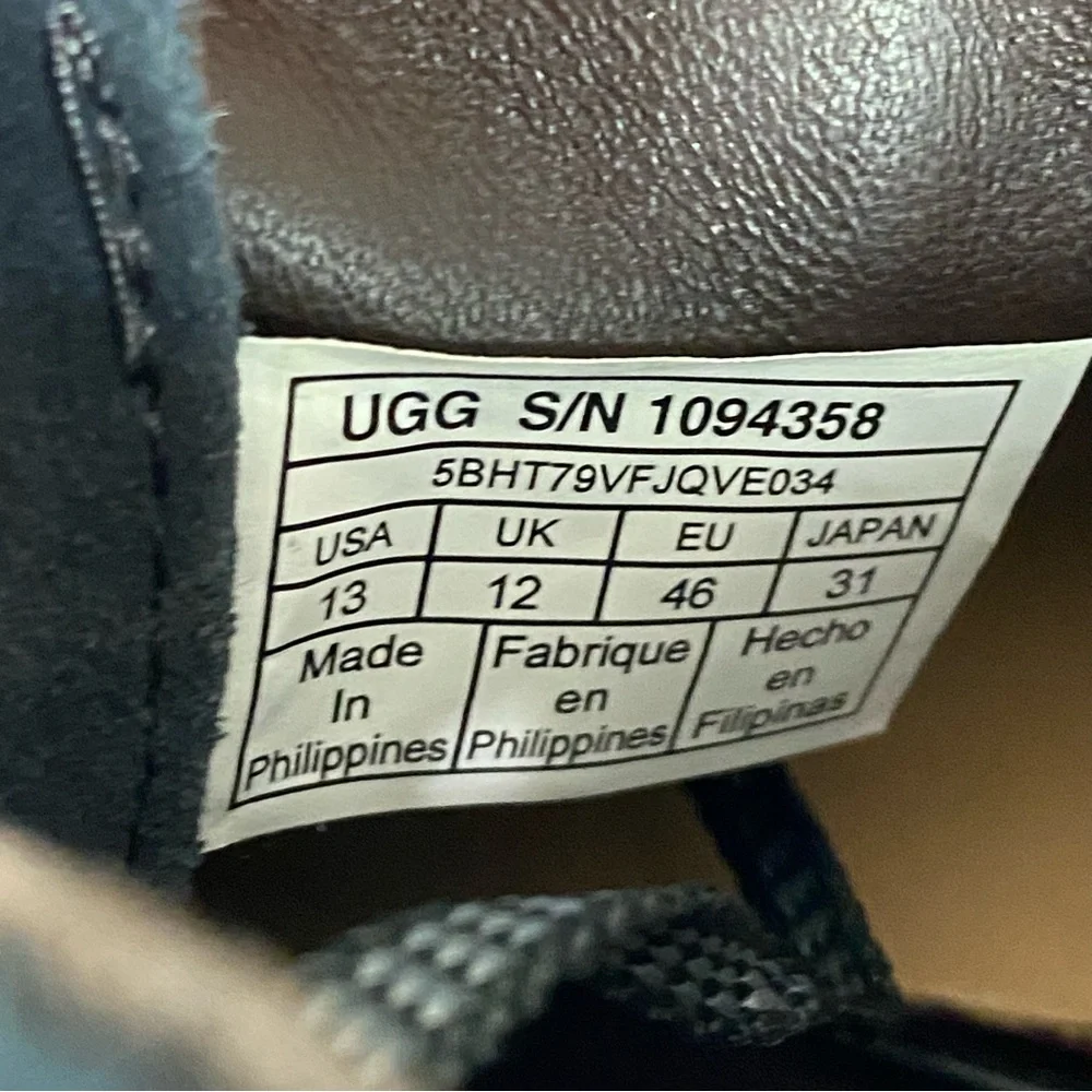 UGG Freamon Chukka Boots Mens Size 13 Blue Suede Waterproof Treadlite NEW‎